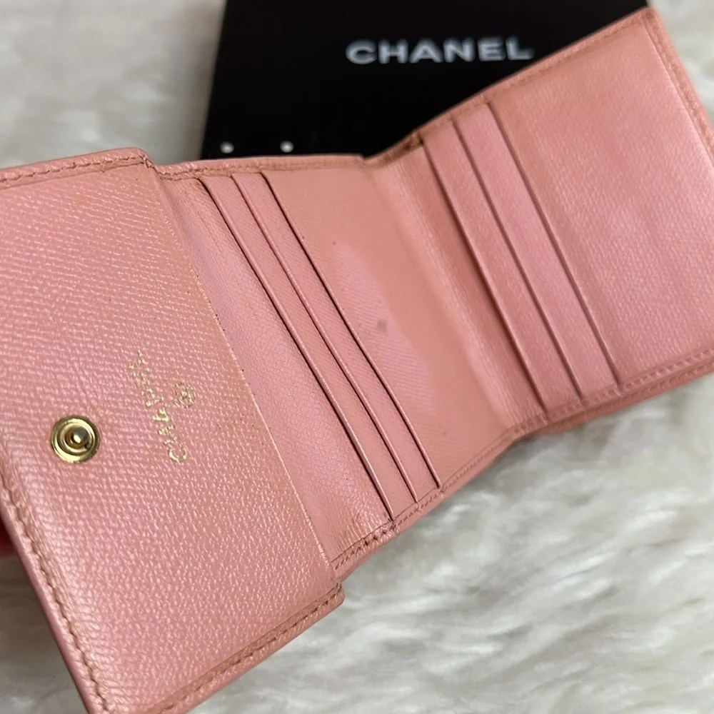 💯Authentic Chanel Trifold Short Wallet🍀